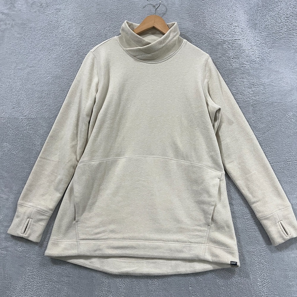 Duluth Trading Co Women's Large frost lake tunic Sweater Pullover Mock Neck